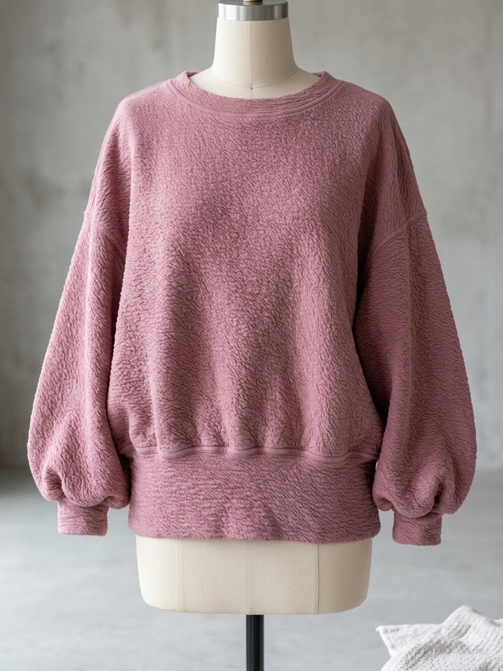 Lululemon Dusty Rose Textured Sweatshirt